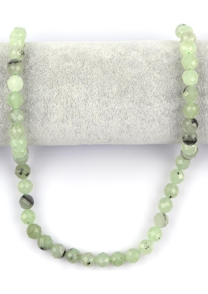 Prehnite Doğal Taş Dizi 8 mm Fasetli Küre Kesim fiyatları