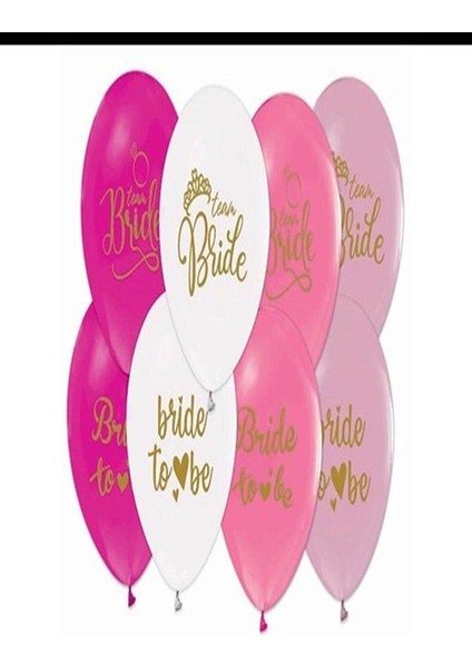 Bekarlığa Veda Balonu Bride To Be Renkli 10 Lu