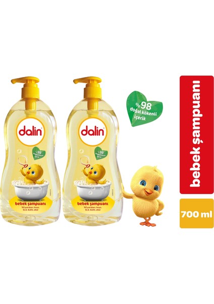 Bebek Şampuanı Klasik 700ML Pompalı (2 Li Set)