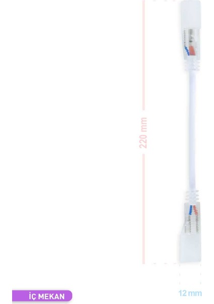 Neon Hortum Ara Bağlantı Elemanı 15CM