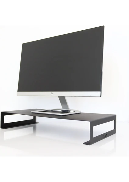 Monitör Standı - Laptop Standı - Monitör Yükseltici - Metal - Siyah - SMS1BL