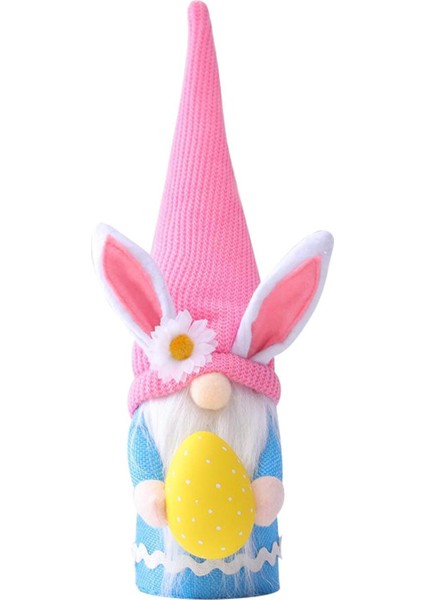 Strade Store Paskalya Bunny Gnome Bahar Gnomes Tatil St. Patrick's Day Ev Dekorasyon Gnome Peluş El Yapımı Tavşan Hediyeleri Isveç Tomte  Leprechaun Bebek - Mavi (Yurt Dışından)