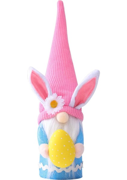 Strade Store Paskalya Bunny Gnome Bahar Gnomes Tatil St. Patrick's Day Ev Dekorasyon Gnome Peluş El Yapımı Tavşan Hediyeleri Isveç Tomte  Leprechaun Bebek - Mavi (Yurt Dışından)