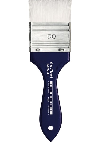 Impasto Beyaz Sentetik Geniş Düz Uçlu Geniş Yüzey Fırçası Seri 5025 NO50