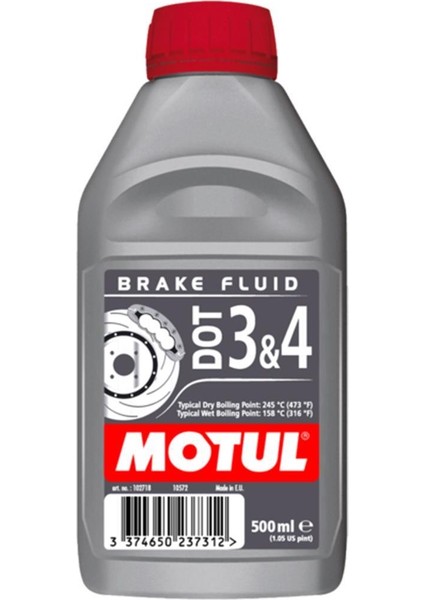 Dot 3 & 4 Fren Hidrolik Yağı 500 ml