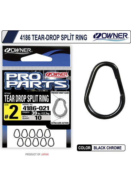 4186-011 Tear-Drop Split Ring