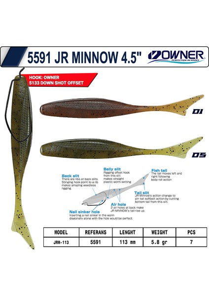 5591 Jr Minnow 113MM