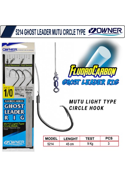 5214 Ghost Leader Mutu Circle Type Black Chrome