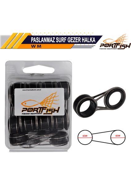 Paslanmaz Surf Gezer Halka 20 Li Pkt