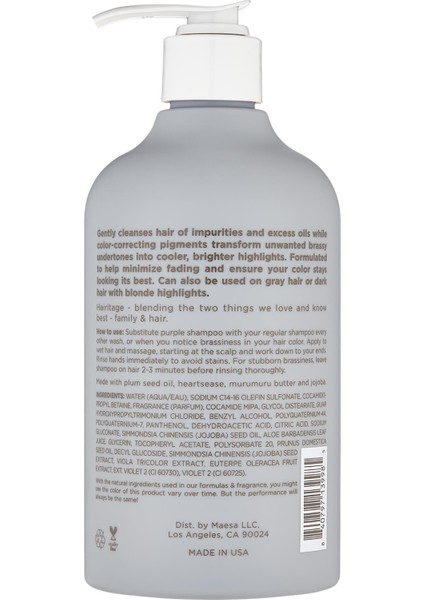Turunculaşma Karşıtı Mor Şampuan 384ML