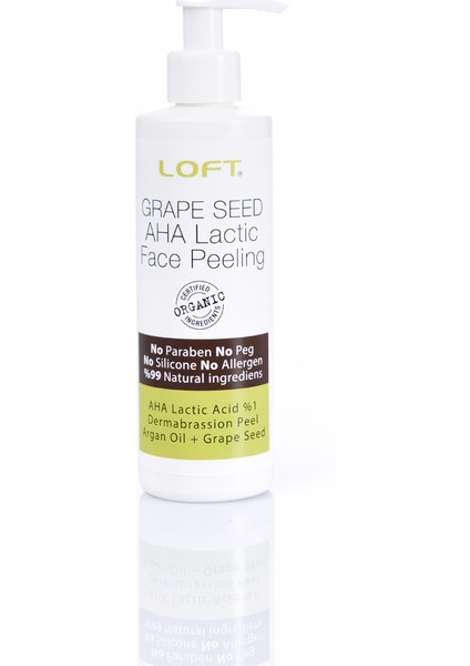Yüz Peelingi Grape Seed Oil + (Aha Lactic Acid) & Cucumber Mikro Yüz Peeling 250 ml