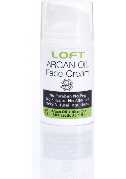 Bio Argan Yüz Kremi %99 Natural (Paraben & Allergen Free) 50ML.