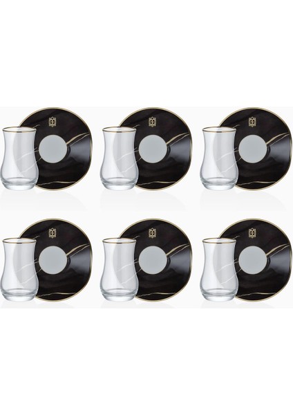 N3254 Marble Plus 6 Kişilik Çay Seti