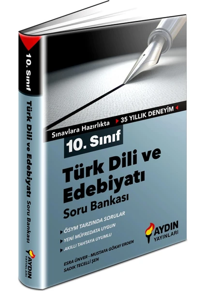 Aydın Yayınları 10. Sınıf Türk Dili ve Edebiyatı Soru Bankası