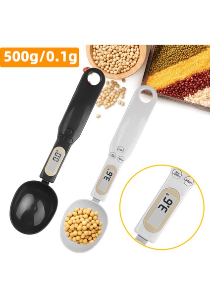 Elektronik Mutfak Terazisi 500G 0.1g LCD - Beyaz (Yurt Dışından)