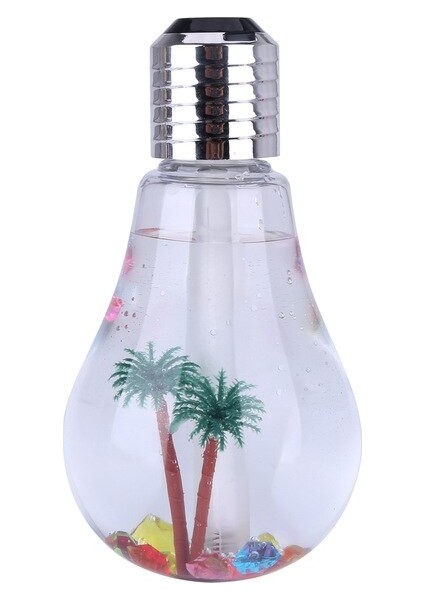 Ampul Hava Nemlendirici LED Gece Lambası Uçucu Yağ Difüzörü Soğuk Mist Ampul Mini Aroma Difüzör Aroma Difüzör Püskürtücü(Yurt Dışından)