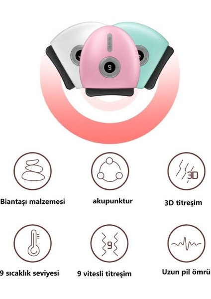 Elektrikli Kazıma Aleti Masajı Kazıma Tahtası Kırmızı Biastone Kazıma Tahtası Geri Kazıma Aleti Masajı (Yurt Dışından) fiyatları