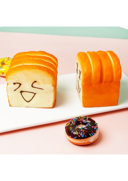 Pop Emoji Kare Tost Parçası Basınçlı Oyuncak (Yurt Dışından)