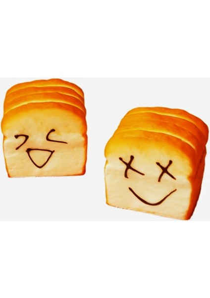 Pop Emoji Kare Tost Parçası Basınçlı Oyuncak (Yurt Dışından)
