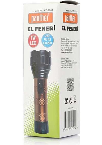 Pt 2003 1W LED El Feneri