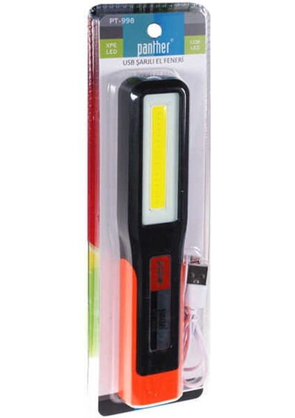 PT-998 Xpe LED USB Şarjlı El Feneri