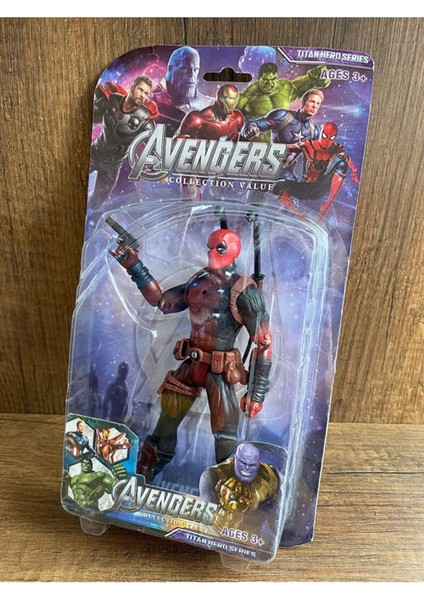 Oyuncak Deadpool Figür Işıklı Aksesuarlı Figür Avengers Deadpool Oyuncak Figür - Tuka