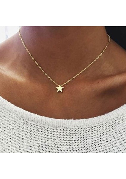 Altın Kaplama Yıldız Kolye
