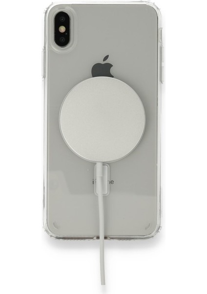 Apsuwa Iphone Xs Kılıf Kablosuz Şeffaf Silikon Magsafe Şeffaf