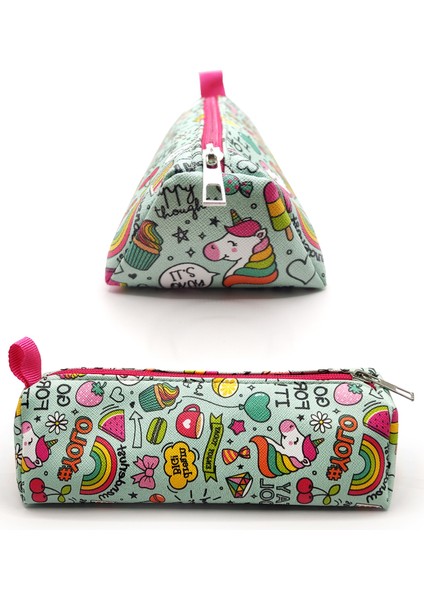 Kalem Kutusu Üçgen Unicorn Vegan Jumbo Kalemlik fiyatları