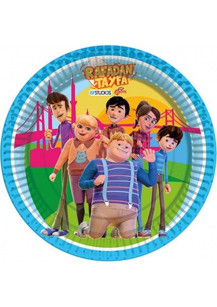 LRT9653 Balonevi, Rafadan Tayfa, 8 Adet Kağıt Tabak, 23 cm fiyatları