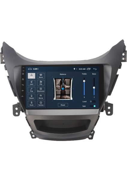 Hyundai Elantra Android Carplay Multimedya Ekran Teyp 2GB+32GB modelleri