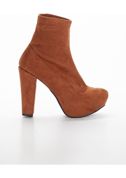 Alvo Streç Platform Kadın Bot Taba Süet fırsatları