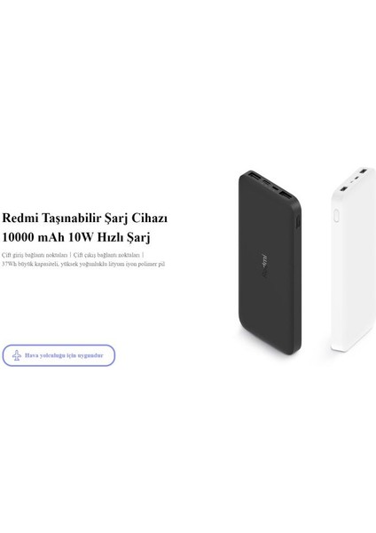 Redmi Power Bank 10000MAH Siyah