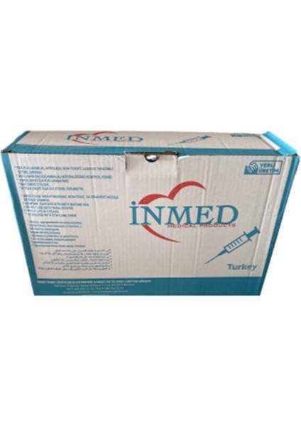 Inmed Steril Tek Kullanımlık Enjektör 2 ml Şırınga 250'li Kutu