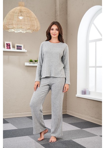 Kadın Uzun Kollu Pijama Takımı 23555