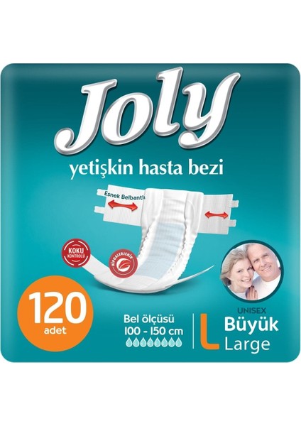 Belbantlı Hasta Bezi Büyük Large Boy 30'lu 4 Paket 120 Adet