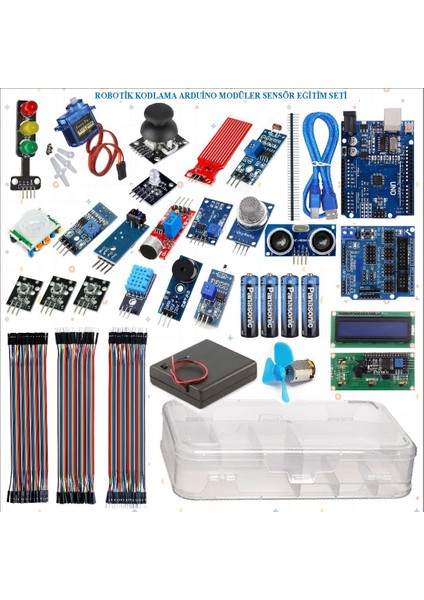 Robotik Kodlama Arduino Modüler Sensör Eğitim Seti