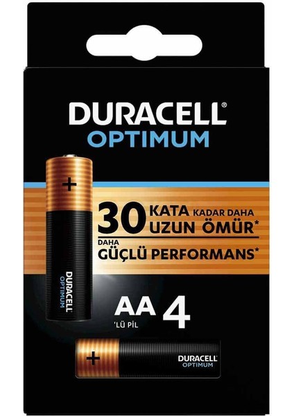 Duracell 4lü Optimum Aa Kalem Pil