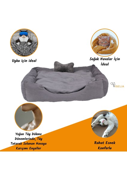 Kedi Yatağı Evcil Hayvan Kedi Minderi Evcil Hayvan Dikdörtgen 65X45 cm Yumuşak Minder fırsatları