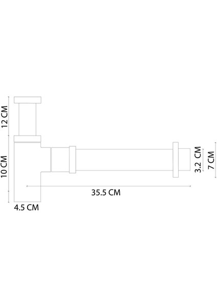 DP-102 Sifon Alt Takımı Altın DP-102