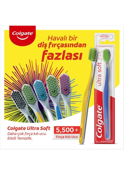 Ultra Soft Diş Etleri Için Nazik Temizlik Yumuşak Diş Fırçası x 2