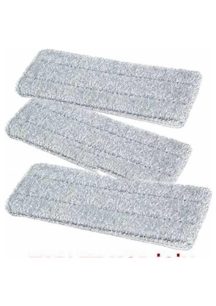 3 Adet Tablet Mop Yedek Microfiber Paspas 32X12 Mükemmel Silici