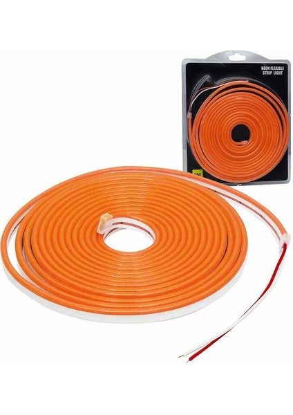 12VOLT 5metre 6X12MM Oranj Neon LED Şerit