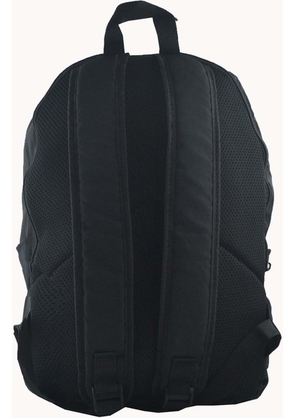 Unisex Paraşüt Kumaş Laptop ve Okul Günlük Sırt Çantası - Siyah
