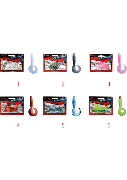 3572 Little Smart Soft 4cm Levrek Silikonu 5'li Paket Suni Yem