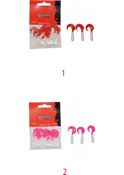 3565 Amadeus Twist Soft 4cm Levrek Silikonu 10'lu Suni Yem