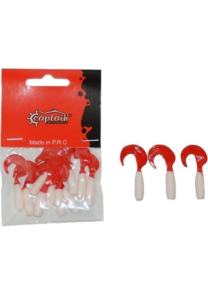 3565 Amadeus Twist Soft 4cm Levrek Silikonu 10'lu Suni Yem