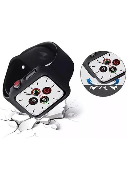 Apple Watch 38MM Sense Kasa ve Ekran Koruyucu Siyah fırsatları