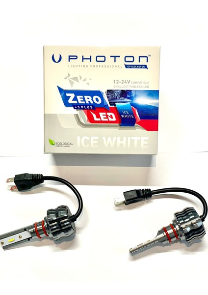 Zero H4 +3 Plus Ice White Fansız LED Xenon