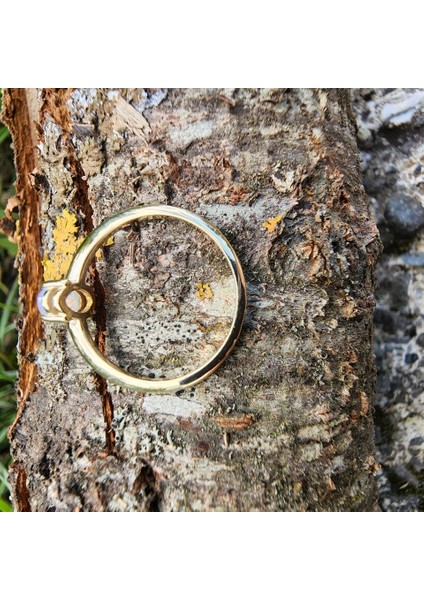 Altın Yüzük - 0.90CT Pembe Ouartz Tektaş Evlilik Teklifi Pırlanta Montörü Estetik Tektaş 14 Ayar Altın Tarz Yüzük fırsatları